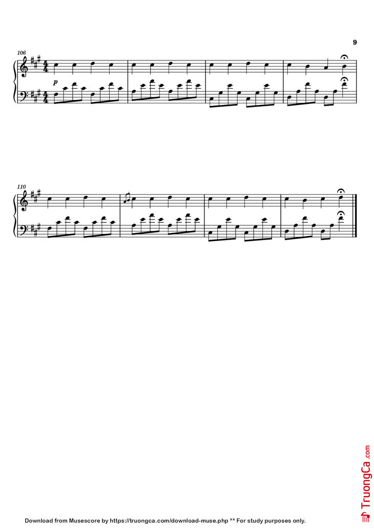 Page 9 of the piano sheet music PDF Piano - Experience Piano by Ludovico Enaudi