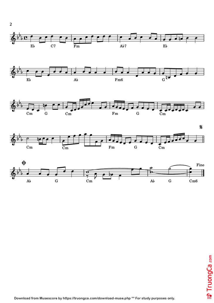 Page 2 of the piano sheet music PDF Piano - يا عاشقة الورد Piano by زكي ناصيف
