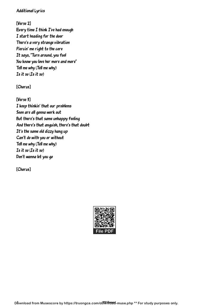 Page 2 of the piano sheet music PDF Piano - Never Can Say Goodbye Piano by Clifton Davis