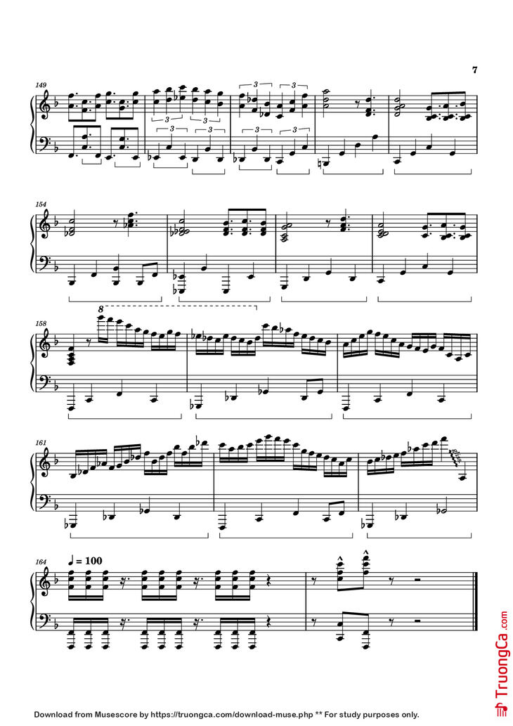 Page 7 of the piano sheet music PDF Piano - El Mirage Piano by Izumi Hirotaka