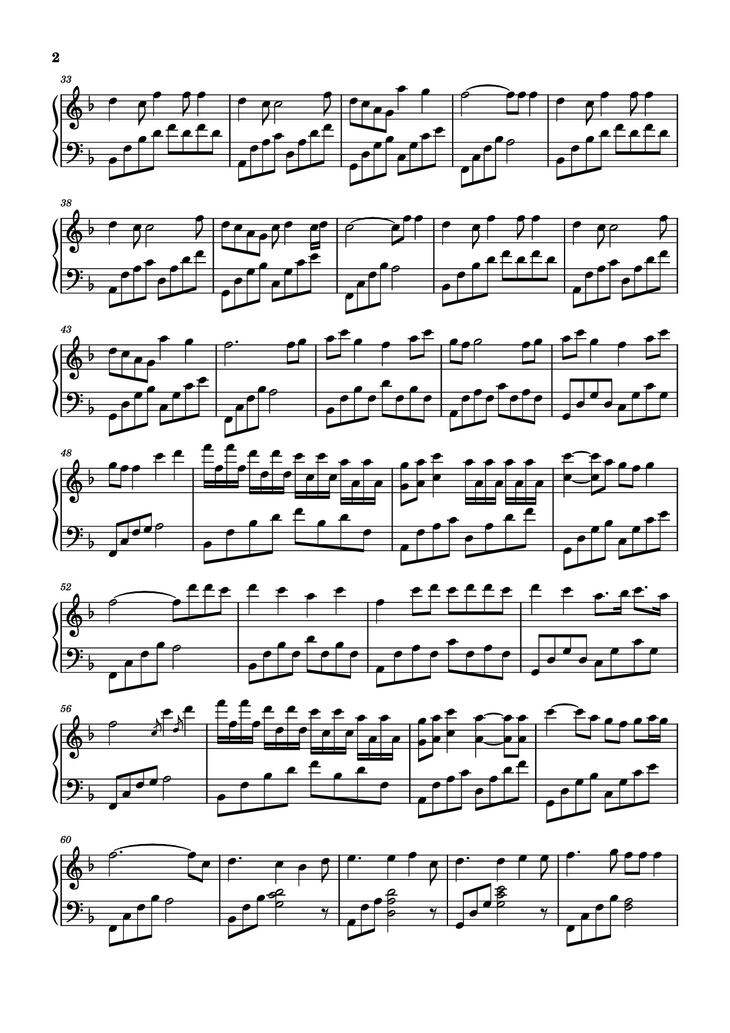 Page 2 of the piano sheet music PDF Piano - Lớn Rồi Còn Khóc Nhè Piano by Undefined