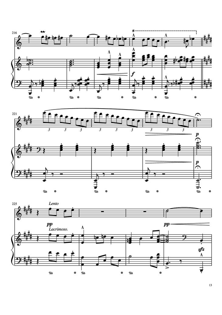 Page 13 of the piano sheet music PDF Piano - Merry Go Round Of Life Piano by Undefined