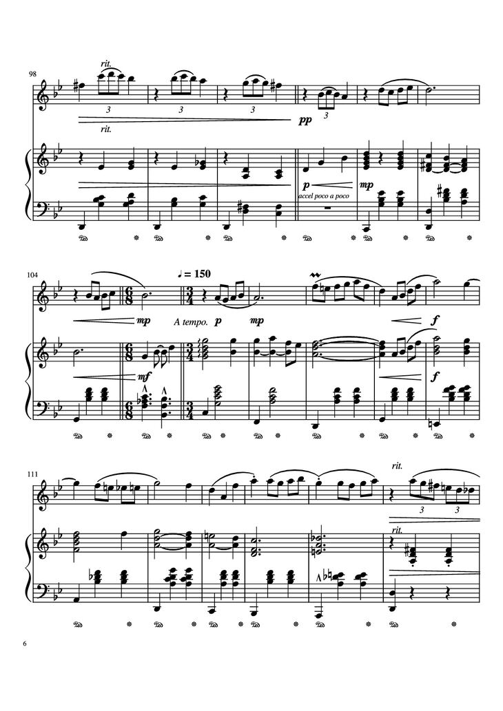 Page 6 of the piano sheet music PDF Piano - Merry Go Round Of Life Piano by Undefined