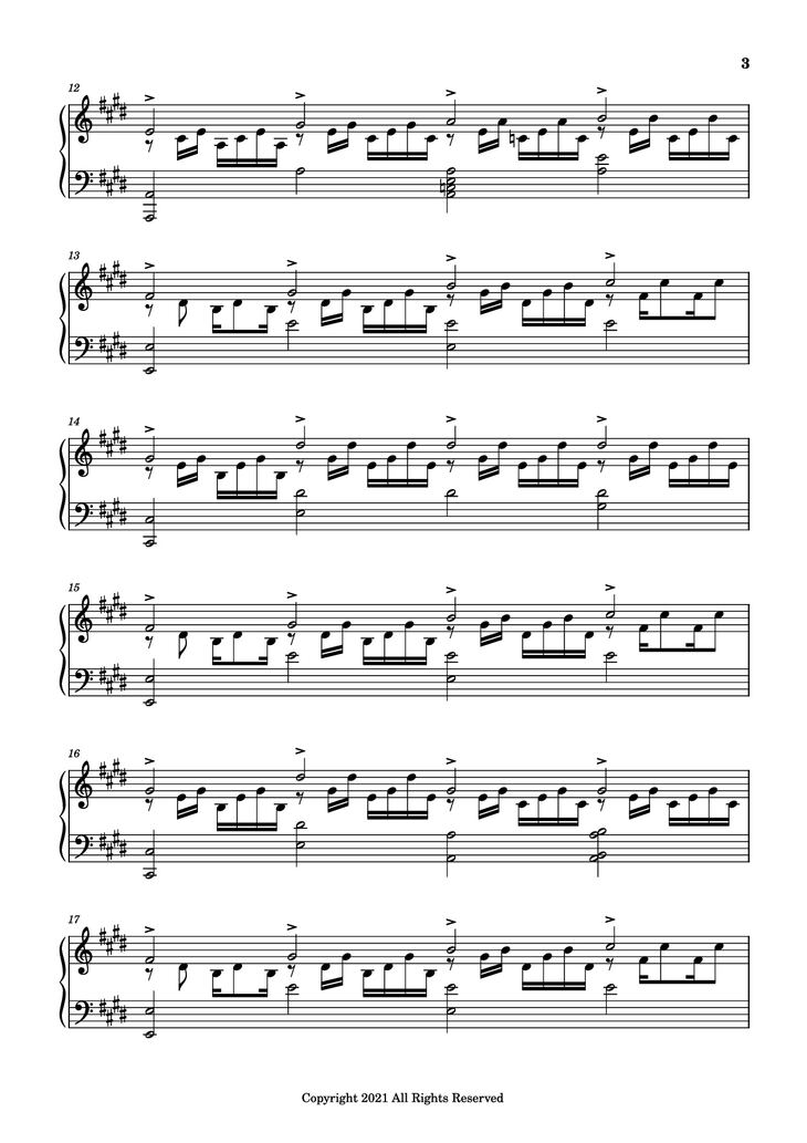 Page 3 of the piano sheet music PDF Piano - good days Piano by Sza - transcribed by yash salvi