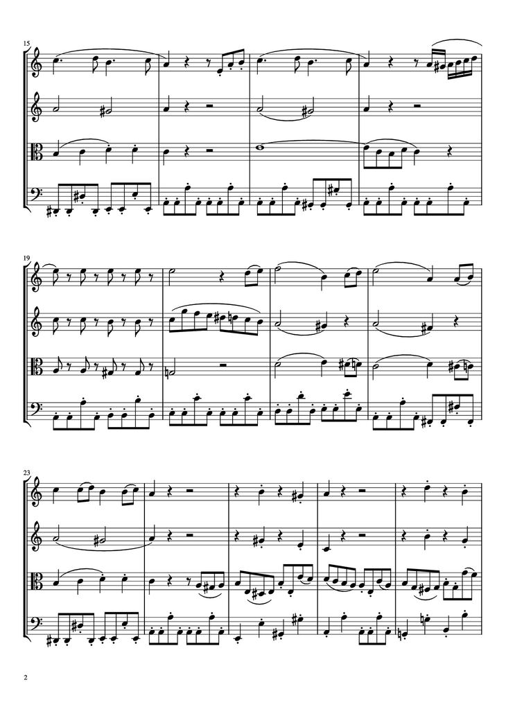 Page 2 of the piano sheet music PDF - Beethoven Virus Violin by BanYa