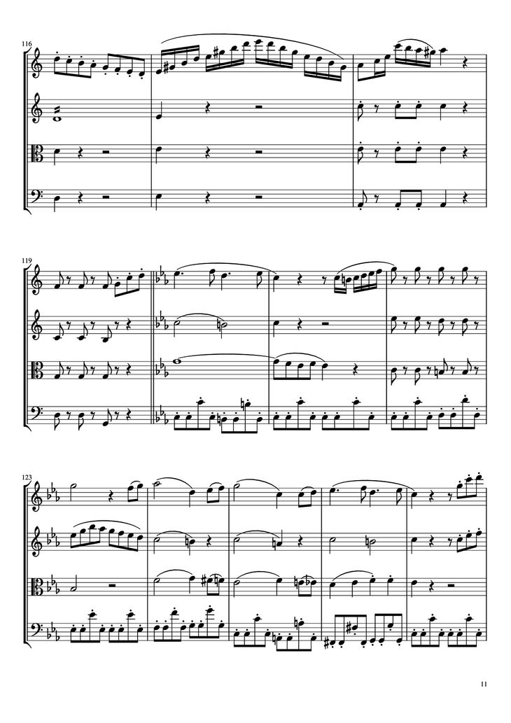 Page 11 of the piano sheet music PDF - Beethoven Virus Violin by BanYa