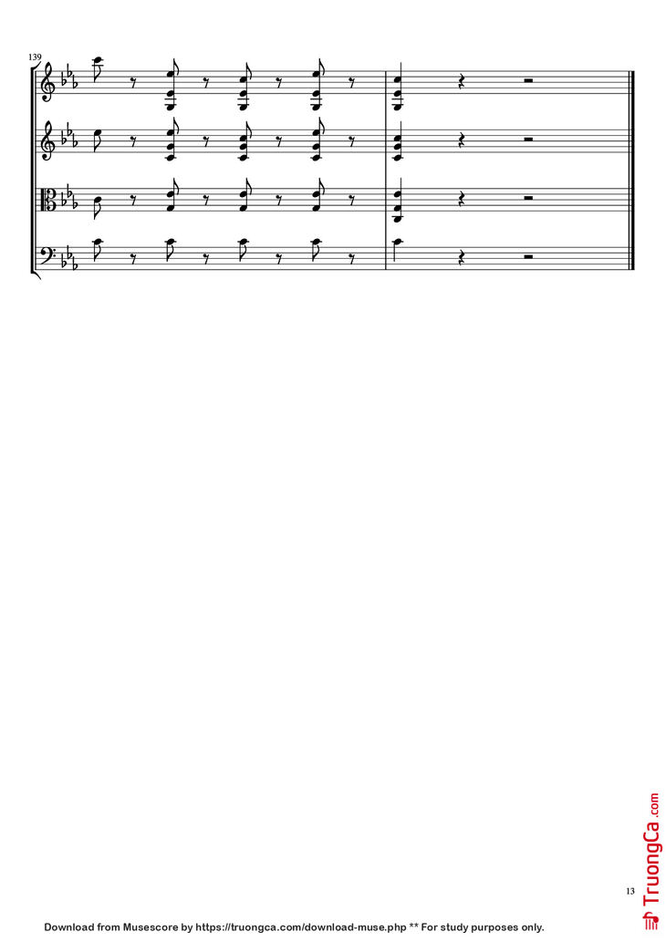 Page 13 of the piano sheet music PDF - Beethoven Virus Violin by BanYa