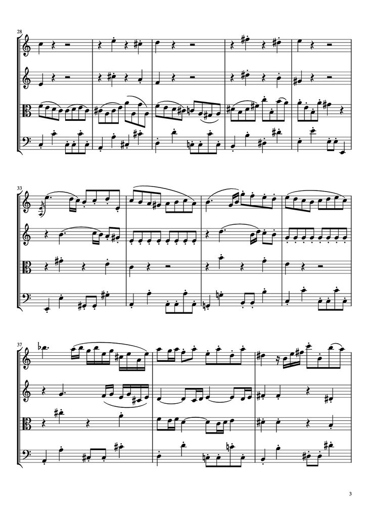 Page 3 of the piano sheet music PDF - Beethoven Virus Violin by BanYa
