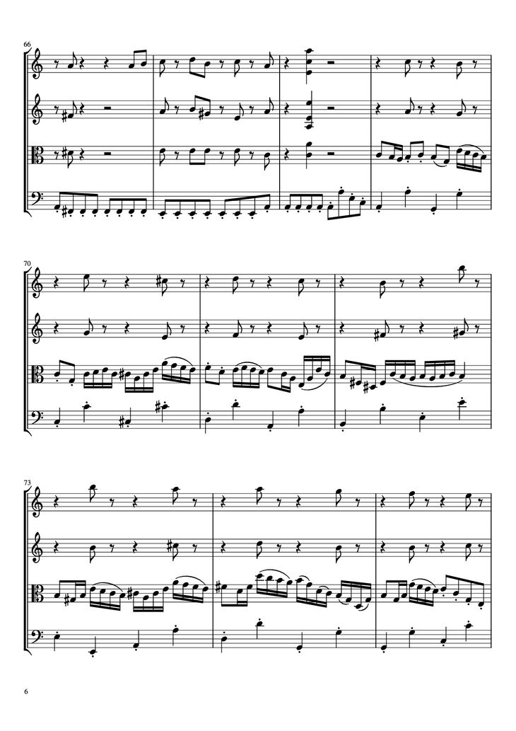 Page 6 of the piano sheet music PDF - Beethoven Virus Violin by BanYa