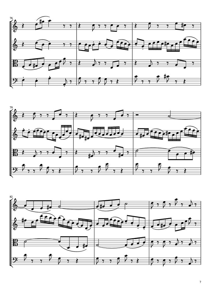 Page 7 of the piano sheet music PDF - Beethoven Virus Violin by BanYa