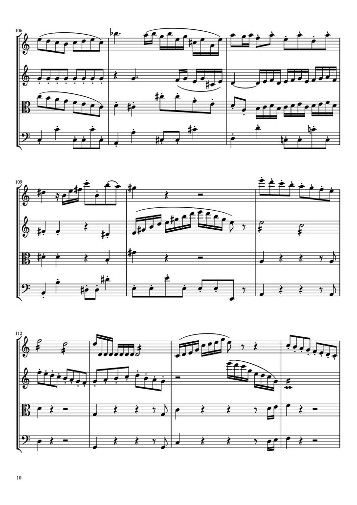 Page 10 of the piano sheet music PDF - Beethoven Virus Violin by BanYa