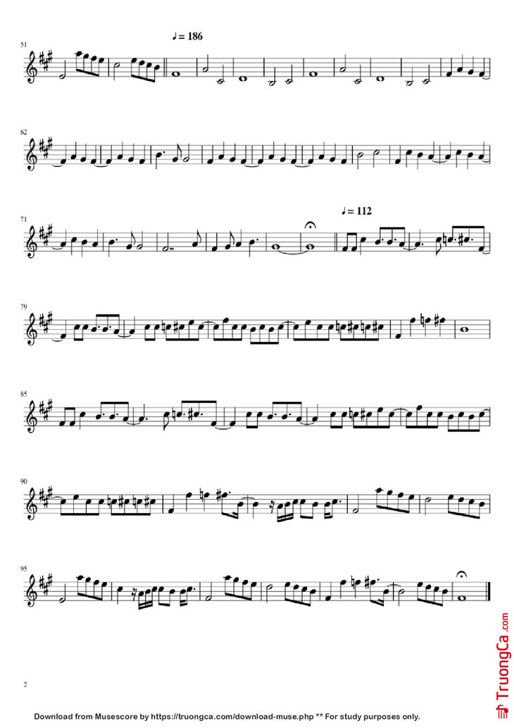 Page 2 of the piano sheet music PDF - House of Memories Violin by Panic! at the Disco