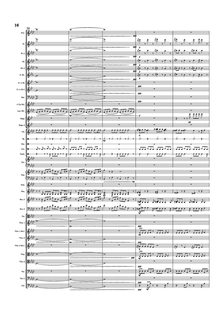 Page 16 of the piano sheet music PDF Piano - Dusk Falls Piano by Hiroki Morishita