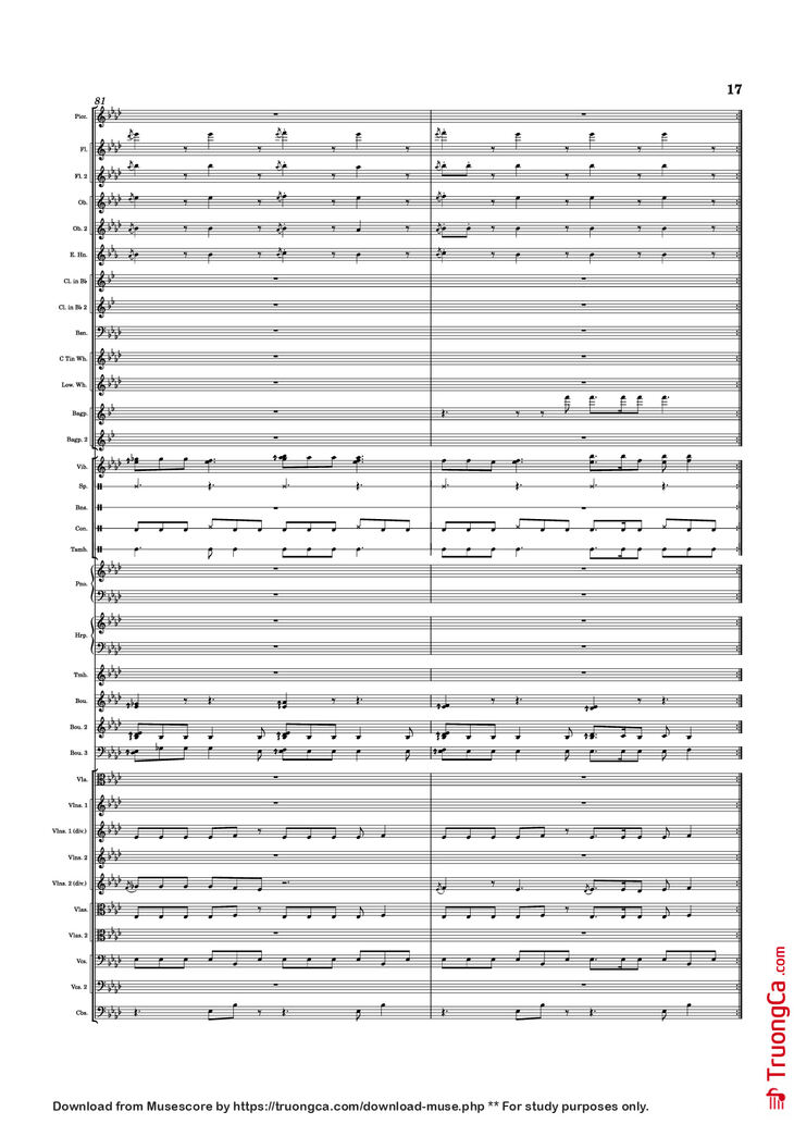 Page 17 of the piano sheet music PDF Piano - Dusk Falls Piano by Hiroki Morishita