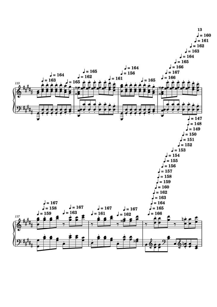 Page 13 of the piano sheet music PDF - Moonlight Sonata 3rd Movement Piano by Kudoshinichit