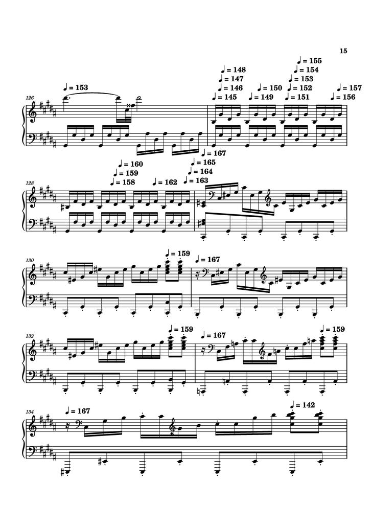 Page 15 of the piano sheet music PDF - Moonlight Sonata 3rd Movement Piano by Kudoshinichit