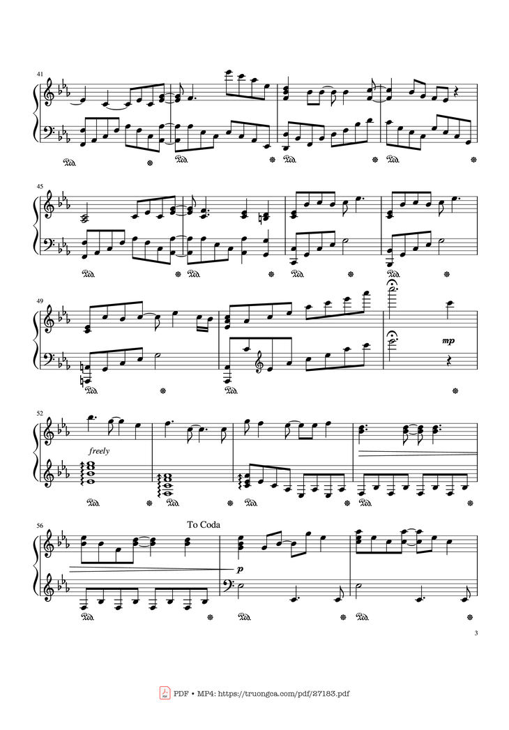 Page 3 of the piano sheet music PDF - YOUR SONG Piano by Written by Elton John and Bernie Taupin