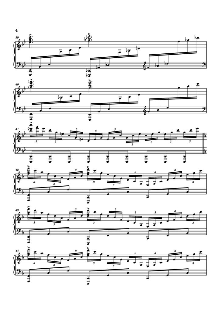Page 4 of the piano sheet music PDF Piano - Planet Earth II Suite Piano by Music by Hans Zimmer, Billie Ray Fingers