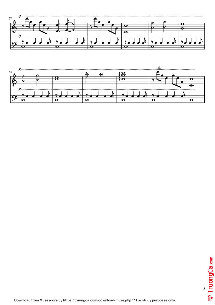 Page 3 of the piano sheet music PDF Piano - Forrest Gump Piano by Undefined