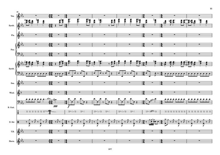 Page 11 of the piano sheet music PDF - Fool