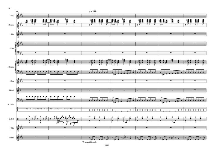 Page 12 of the piano sheet music PDF - Fool