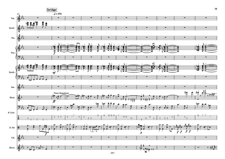 Page 13 of the piano sheet music PDF - Fool