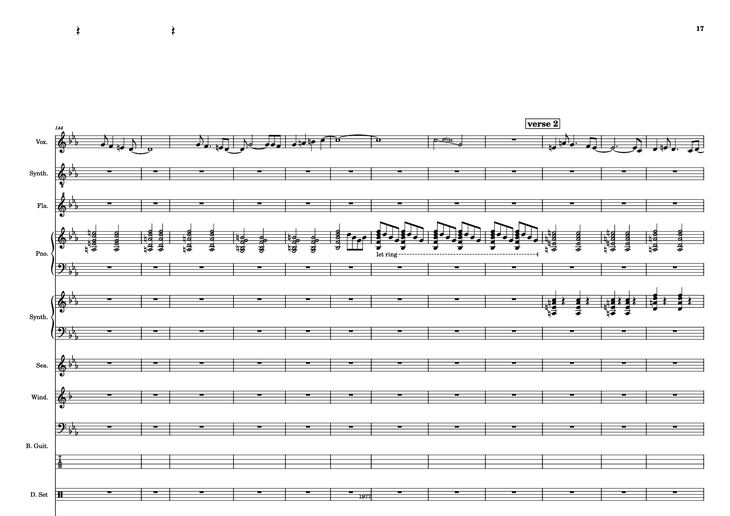 Page 17 of the piano sheet music PDF - Fool