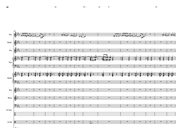 Page 20 of the piano sheet music PDF - Fool