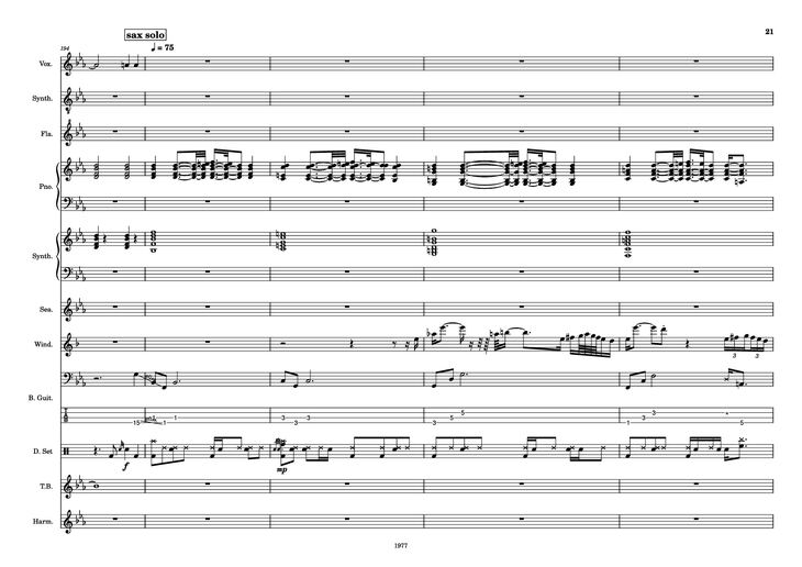 Page 21 of the piano sheet music PDF - Fool