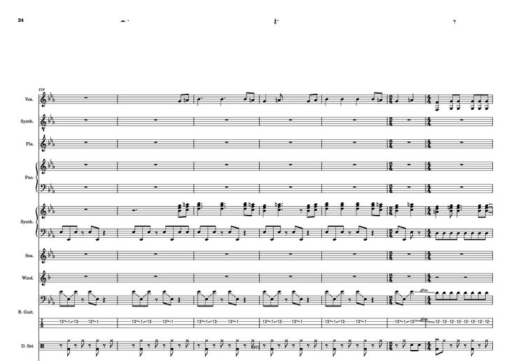 Page 24 of the piano sheet music PDF - Fool