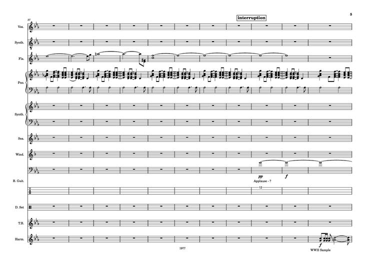 Page 5 of the piano sheet music PDF - Fool