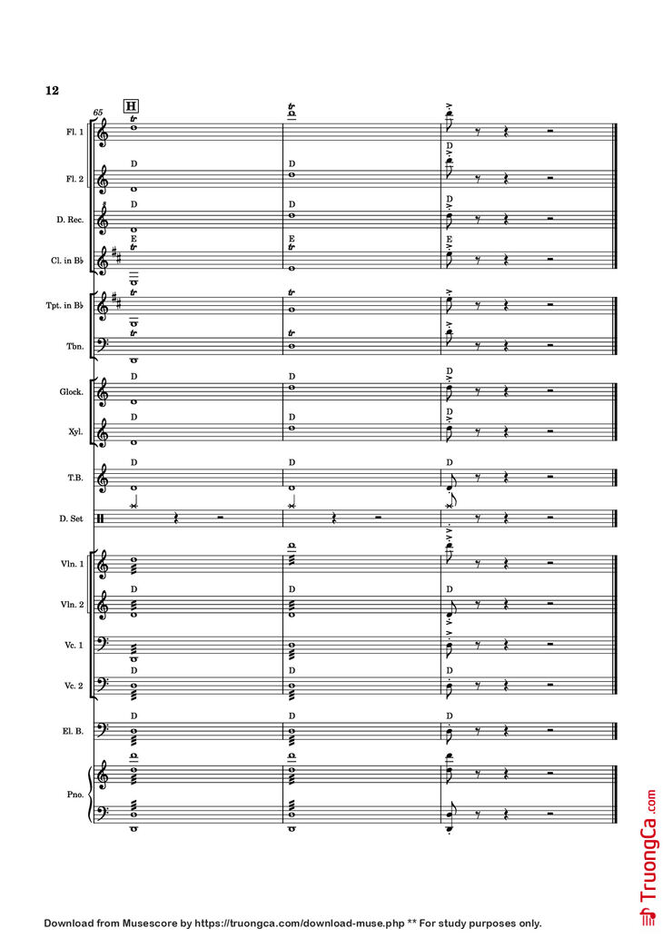 Page 12 of the piano sheet music PDF Piano - In the Hall of the Mountain King Piano by Eduard Grieg
