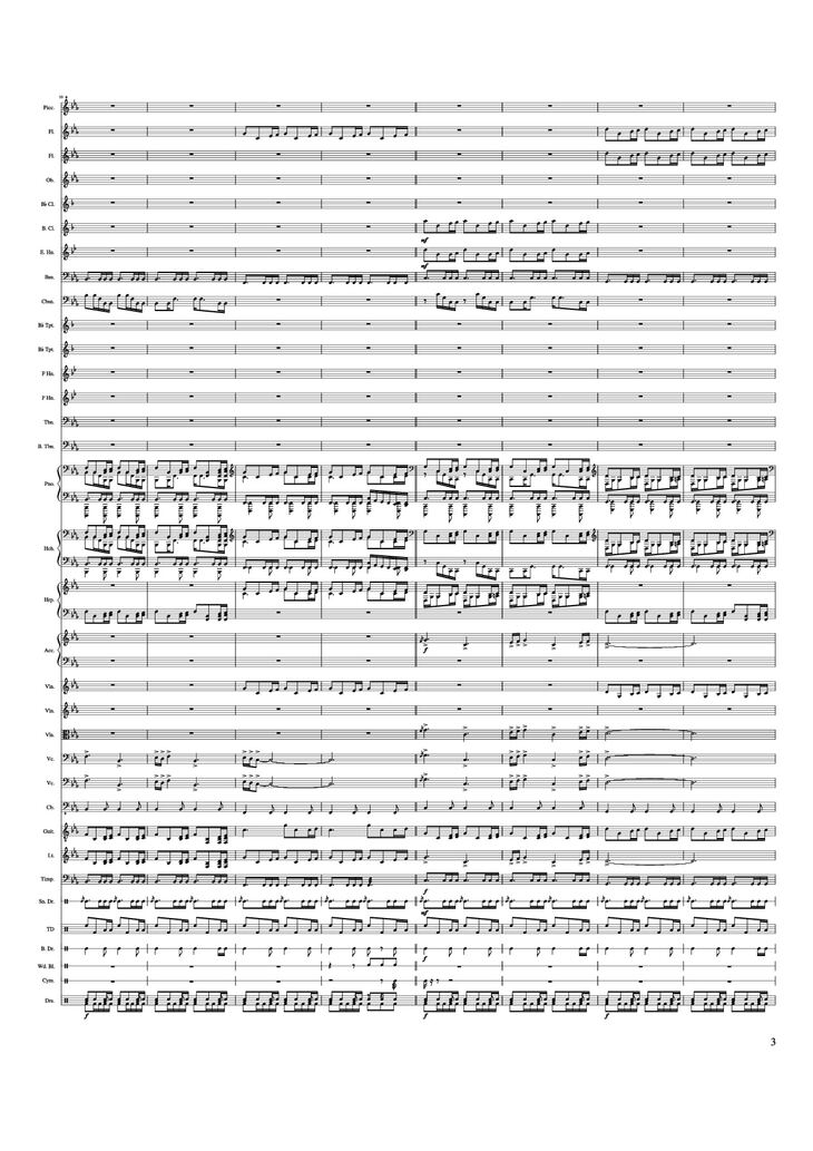 Page 3 of the piano sheet music PDF Piano - Game of Thrones Theme Piano by Ramin Djawadi