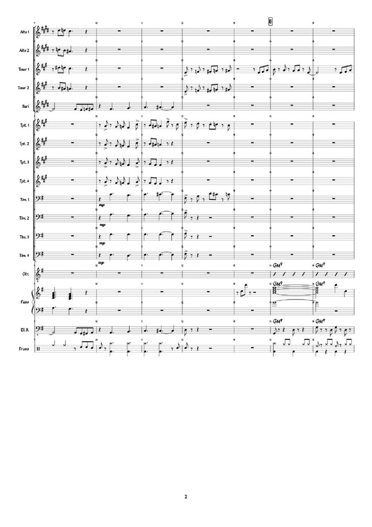 Page 2 of the piano sheet music PDF Piano - Super Mario 3D World: Credits Roll Piano by Arranged by: Jimmy Dunning
