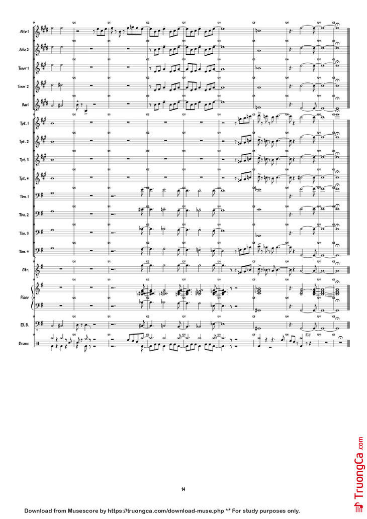 Page 14 of the piano sheet music PDF Piano - Super Mario 3D World: Credits Roll Piano by Arranged by: Jimmy Dunning