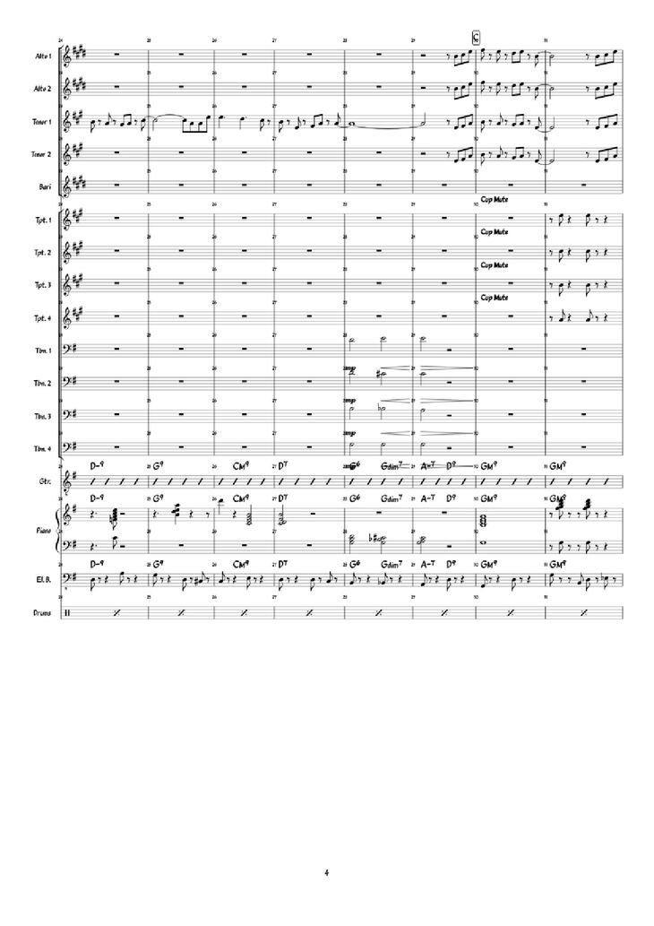 Page 4 of the piano sheet music PDF Piano - Super Mario 3D World: Credits Roll Piano by Arranged by: Jimmy Dunning