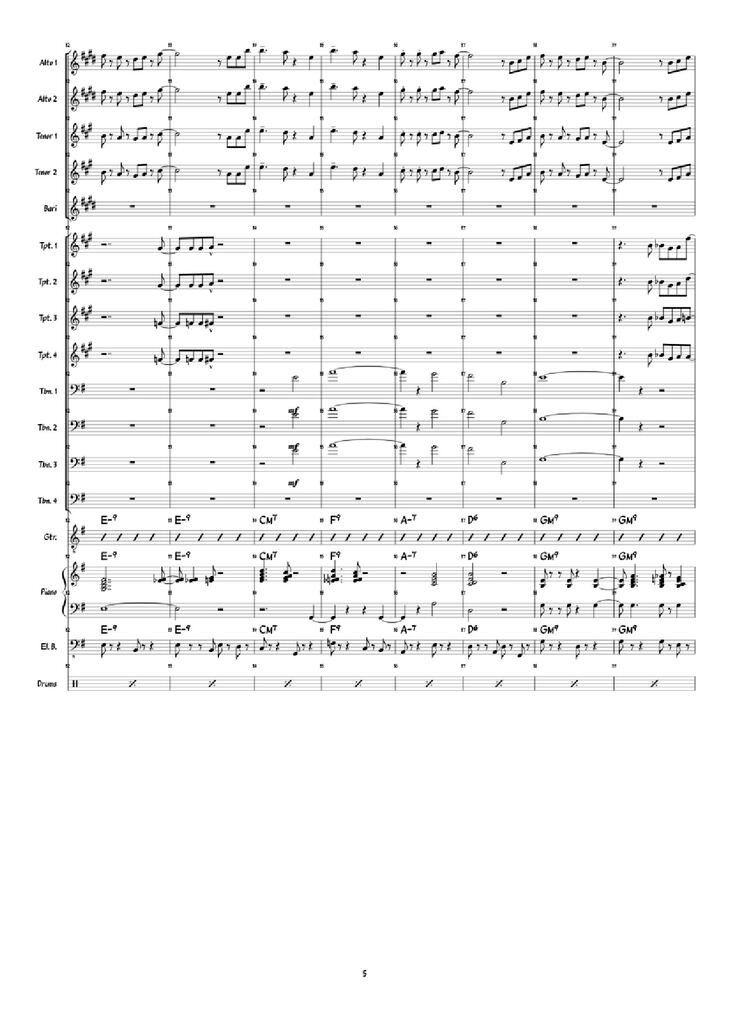 Page 5 of the piano sheet music PDF Piano - Super Mario 3D World: Credits Roll Piano by Arranged by: Jimmy Dunning