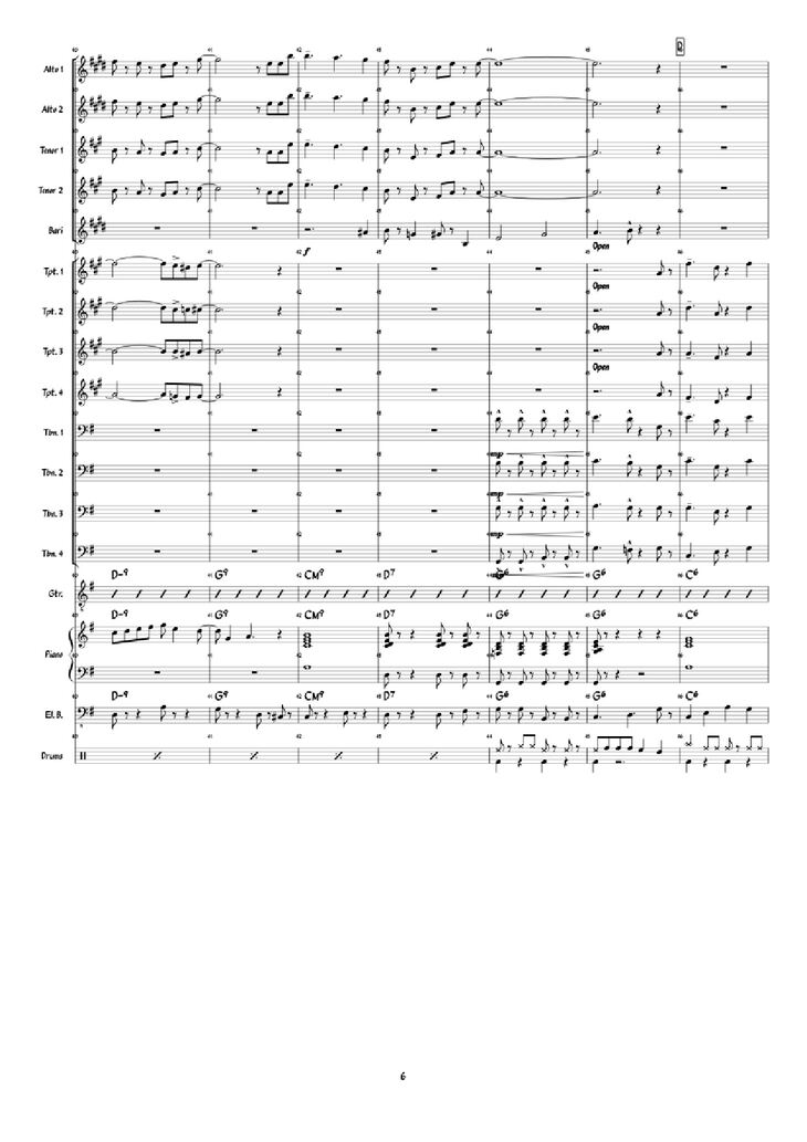 Page 6 of the piano sheet music PDF Piano - Super Mario 3D World: Credits Roll Piano by Arranged by: Jimmy Dunning