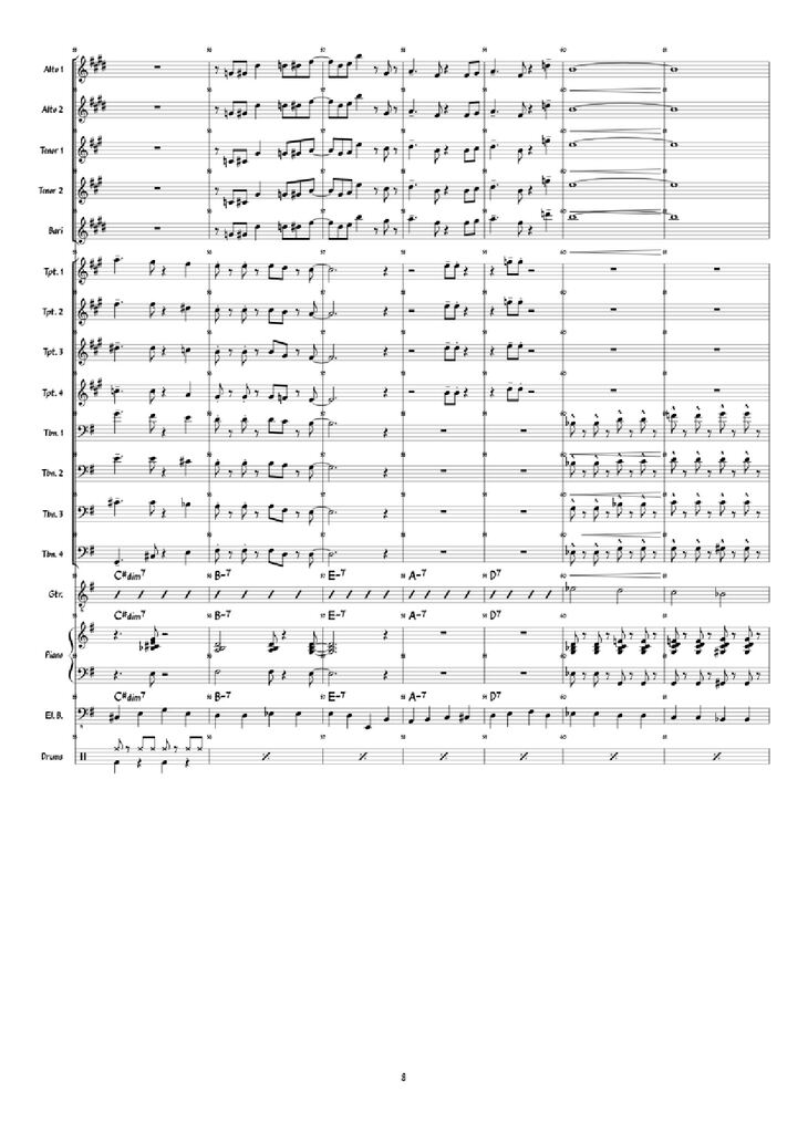 Page 8 of the piano sheet music PDF Piano - Super Mario 3D World: Credits Roll Piano by Arranged by: Jimmy Dunning