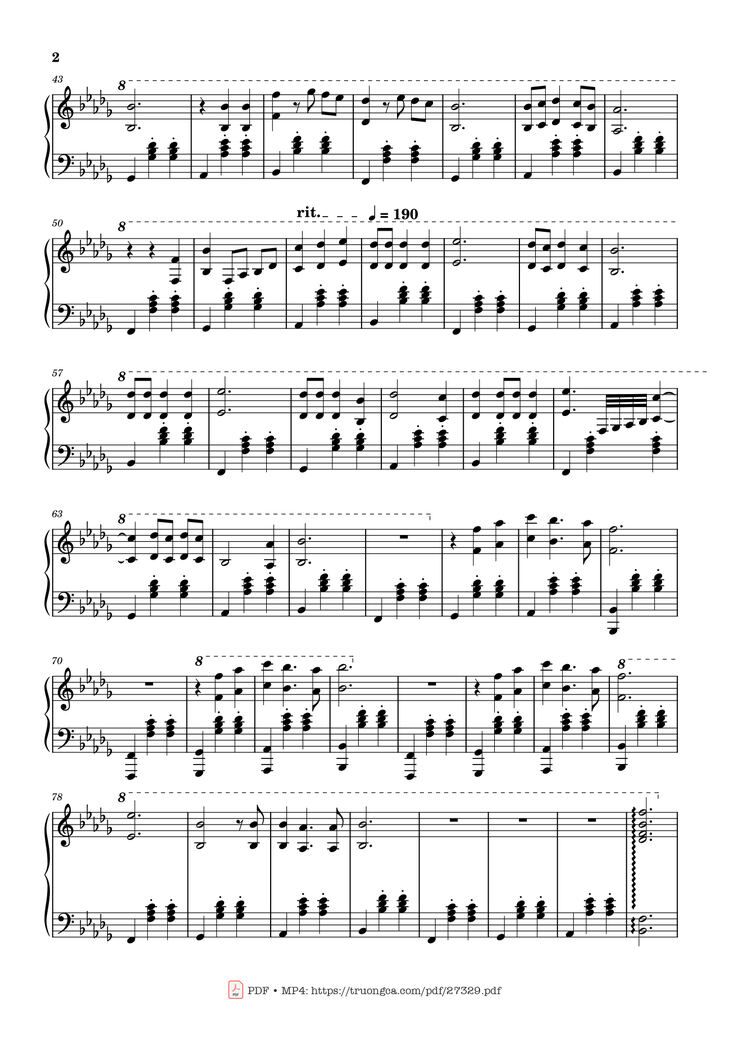 Page 2 of the piano sheet music PDF Piano - Love Story Piano by Adila Sedraïa