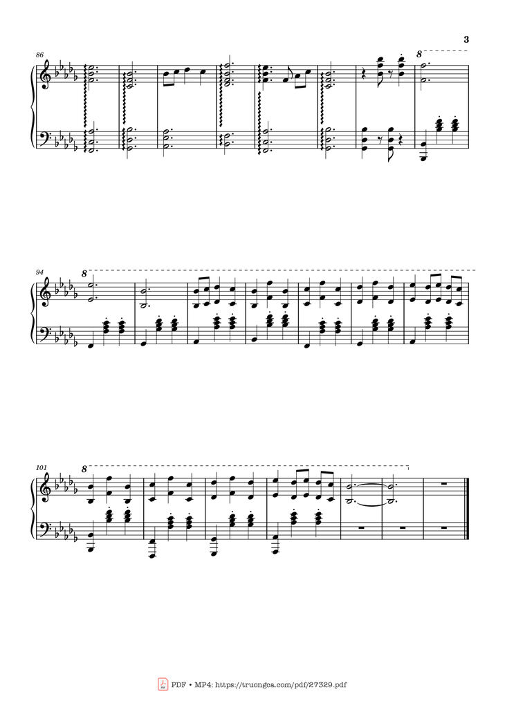 Page 3 of the piano sheet music PDF Piano - Love Story Piano by Adila Sedraïa