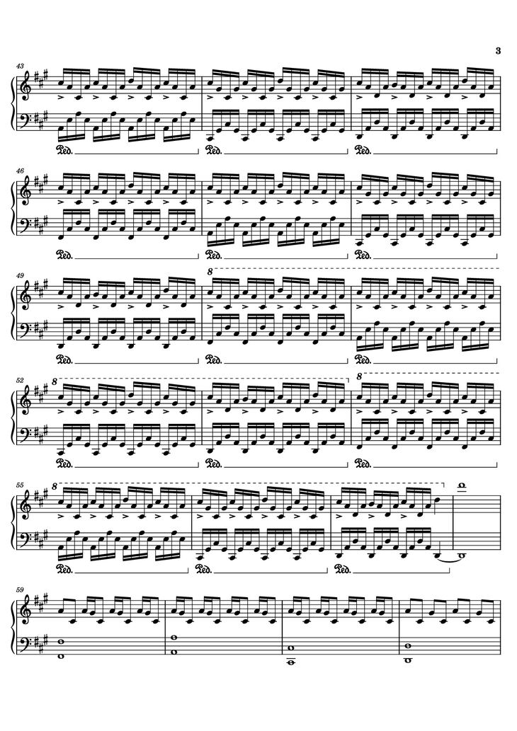 Page 3 of the piano sheet music PDF Piano - experience Piano by Undefined