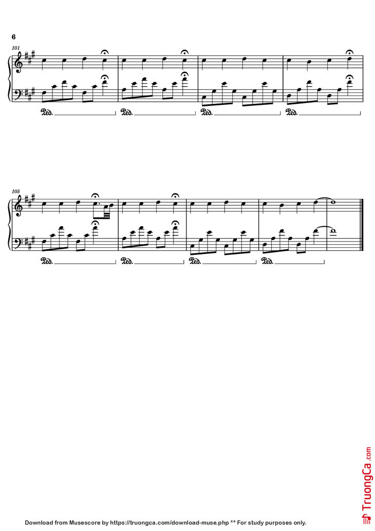 Page 6 of the piano sheet music PDF Piano - experience Piano by Undefined