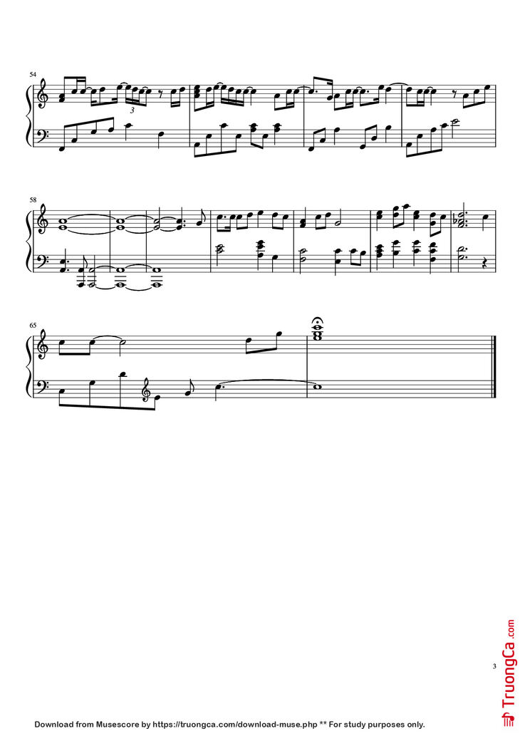 Page 3 of the piano sheet music PDF Piano - Photo of My Mind Piano by Crash Landing on You Soundtrack