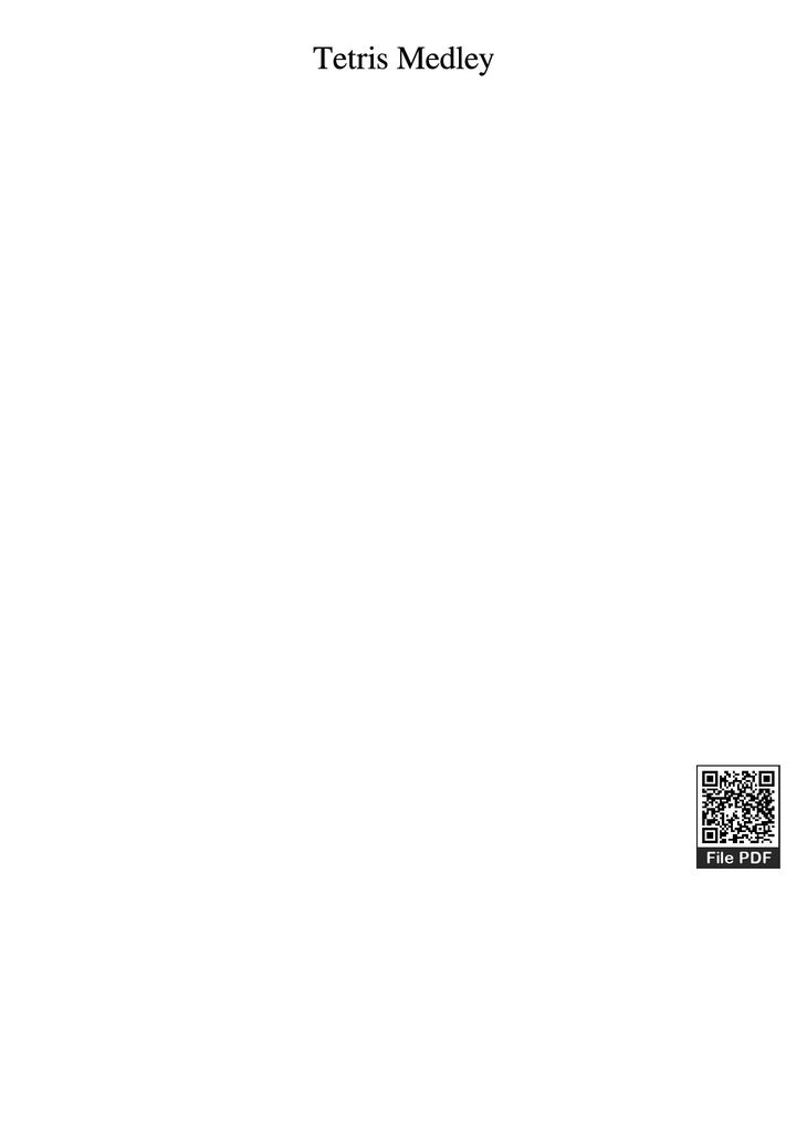 Page 1 of the piano sheet music PDF Piano - Tetris Medley Piano by Undefined