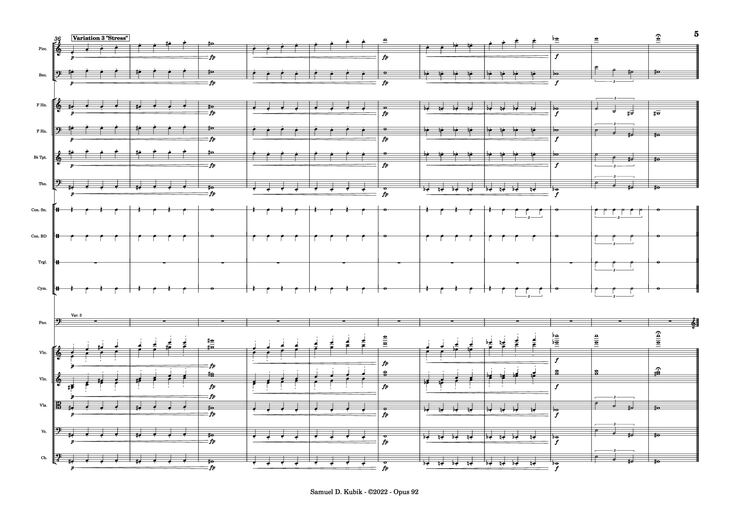 Page 5 of the piano sheet music PDF Piano - Tetris Theme Variations Piano by Samuel D. Kubik