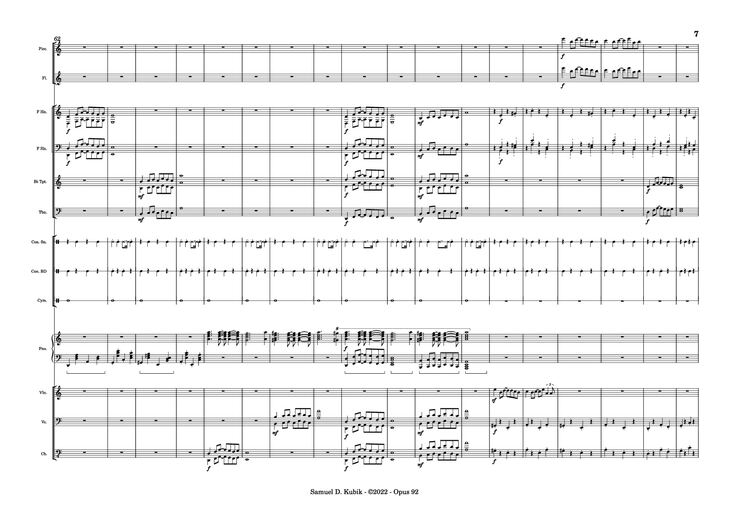 Page 7 of the piano sheet music PDF Piano - Tetris Theme Variations Piano by Samuel D. Kubik