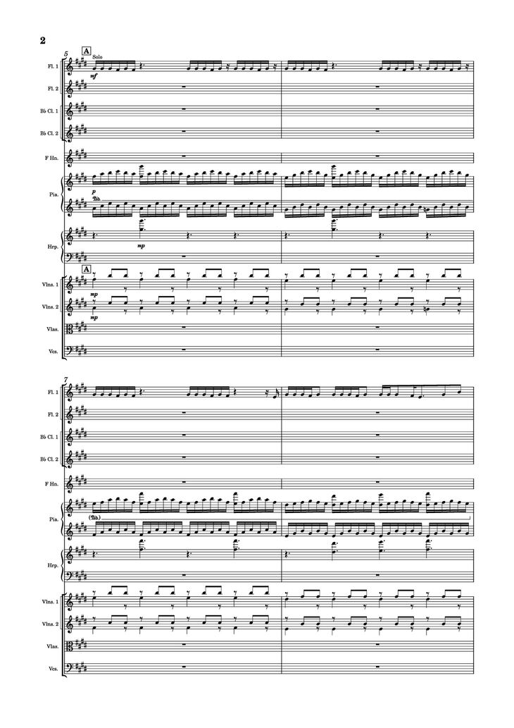 Page 2 of the piano sheet music PDF Piano - Golden Hour Piano by Jacob Lawson [JVKE]