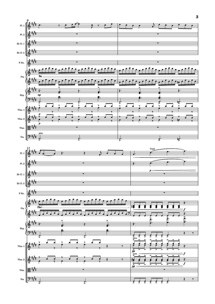 Page 3 of the piano sheet music PDF Piano - Golden Hour Piano by Jacob Lawson [JVKE]