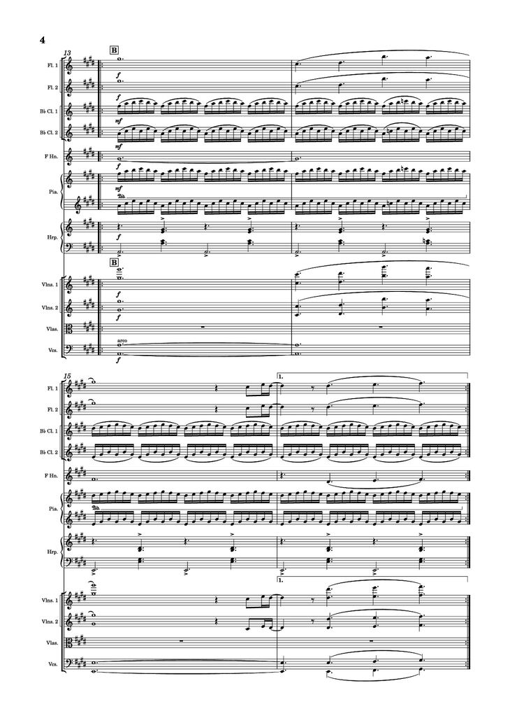 Page 4 of the piano sheet music PDF Piano - Golden Hour Piano by Jacob Lawson [JVKE]